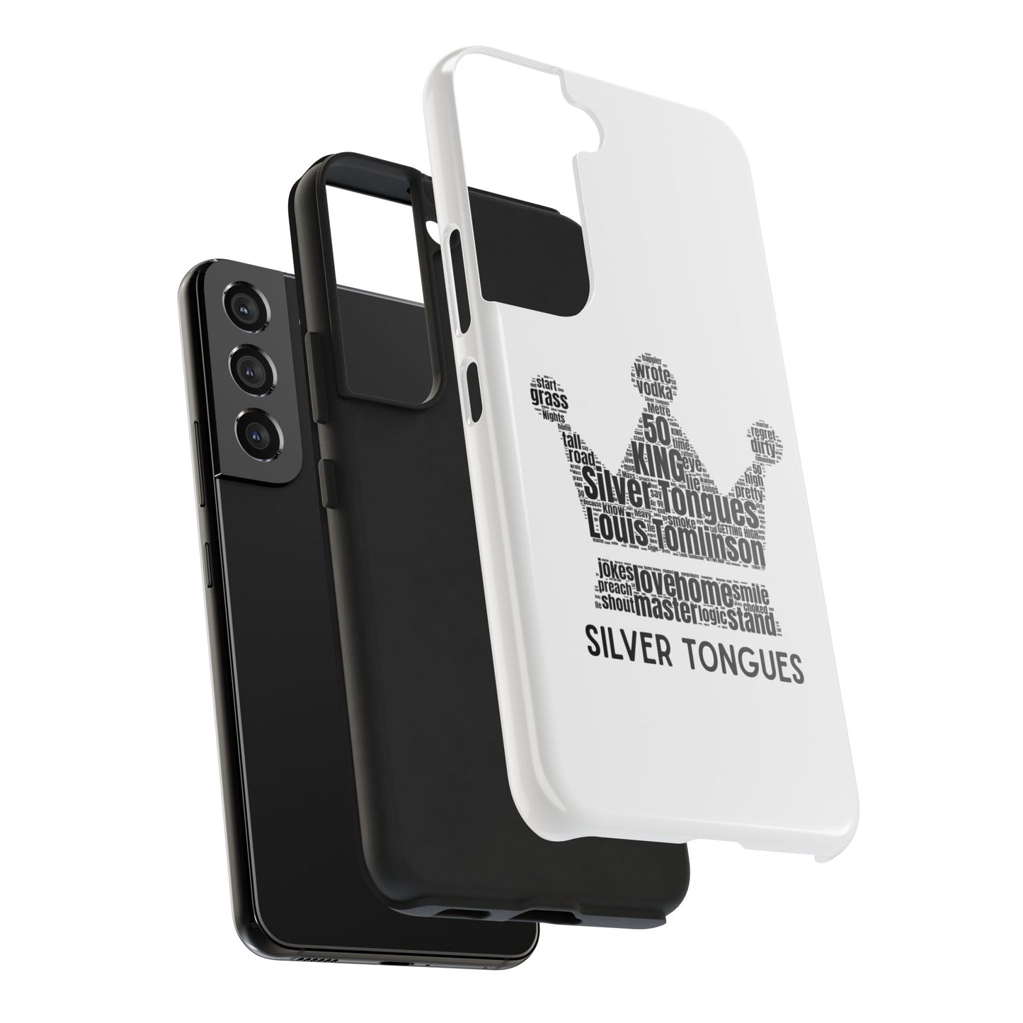 Silver Tongues Lyrics Crown Tough Phone Case, Faith In the Future
