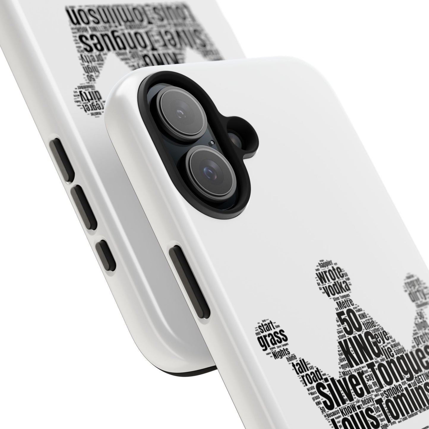 Silver Tongues Lyrics Crown Tough Phone Case, Faith In the Future