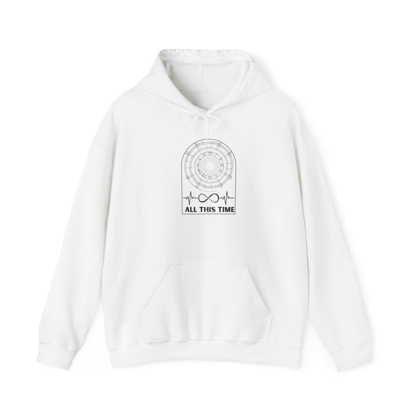 ALL THIS TIME LT Hoodie Sweatshirt with Original Front & Back Designs