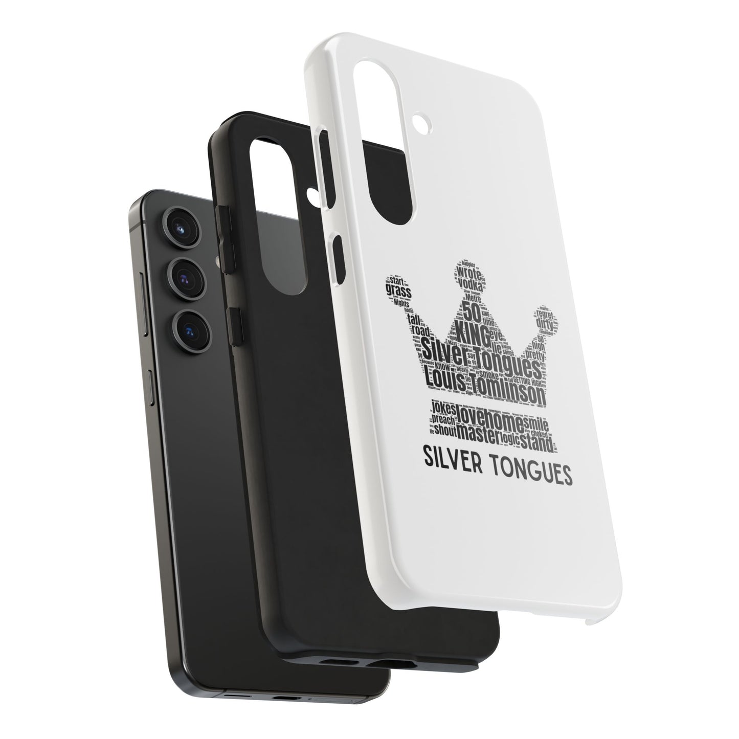 Silver Tongues Lyrics Crown Tough Phone Case, Faith In the Future
