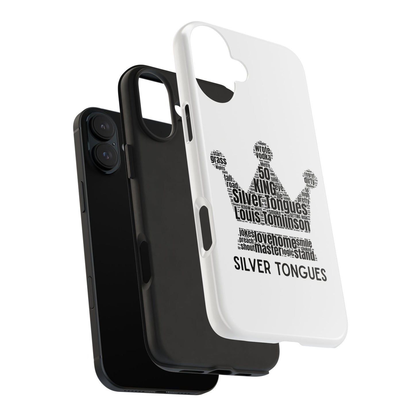 Silver Tongues Lyrics Crown Tough Phone Case, Faith In the Future
