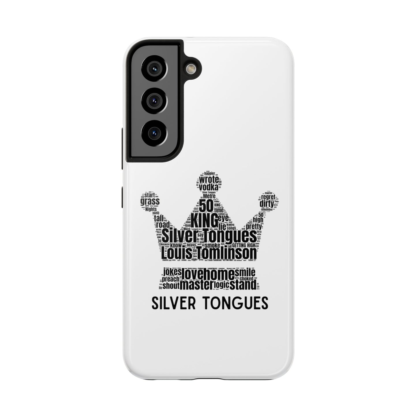 Silver Tongues Lyrics Crown Tough Phone Case, Faith In the Future