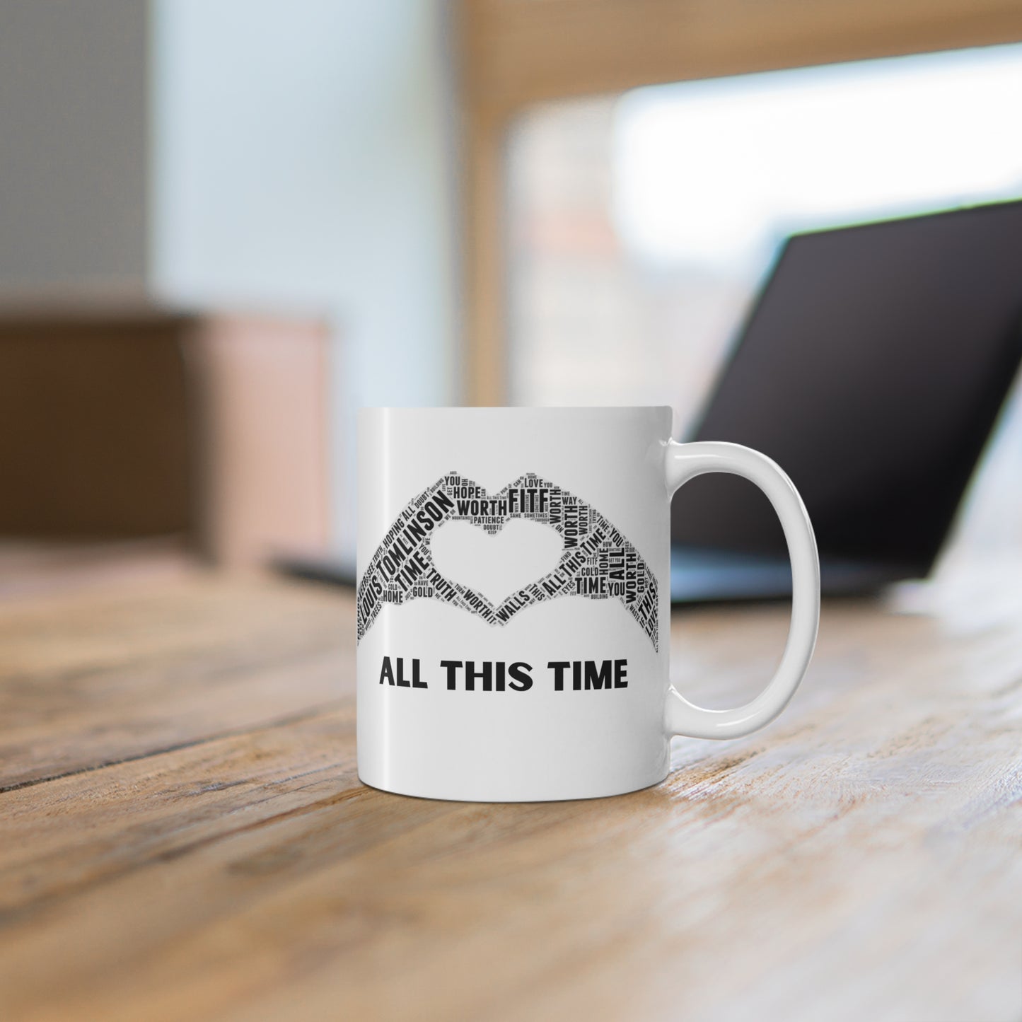 ALL THIS TIME Lyric Mug: Fan design inspired by Louis Tomlinson's Lyrics