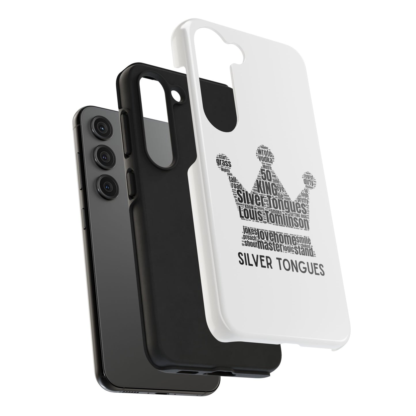 Silver Tongues Lyrics Crown Tough Phone Case, Faith In the Future
