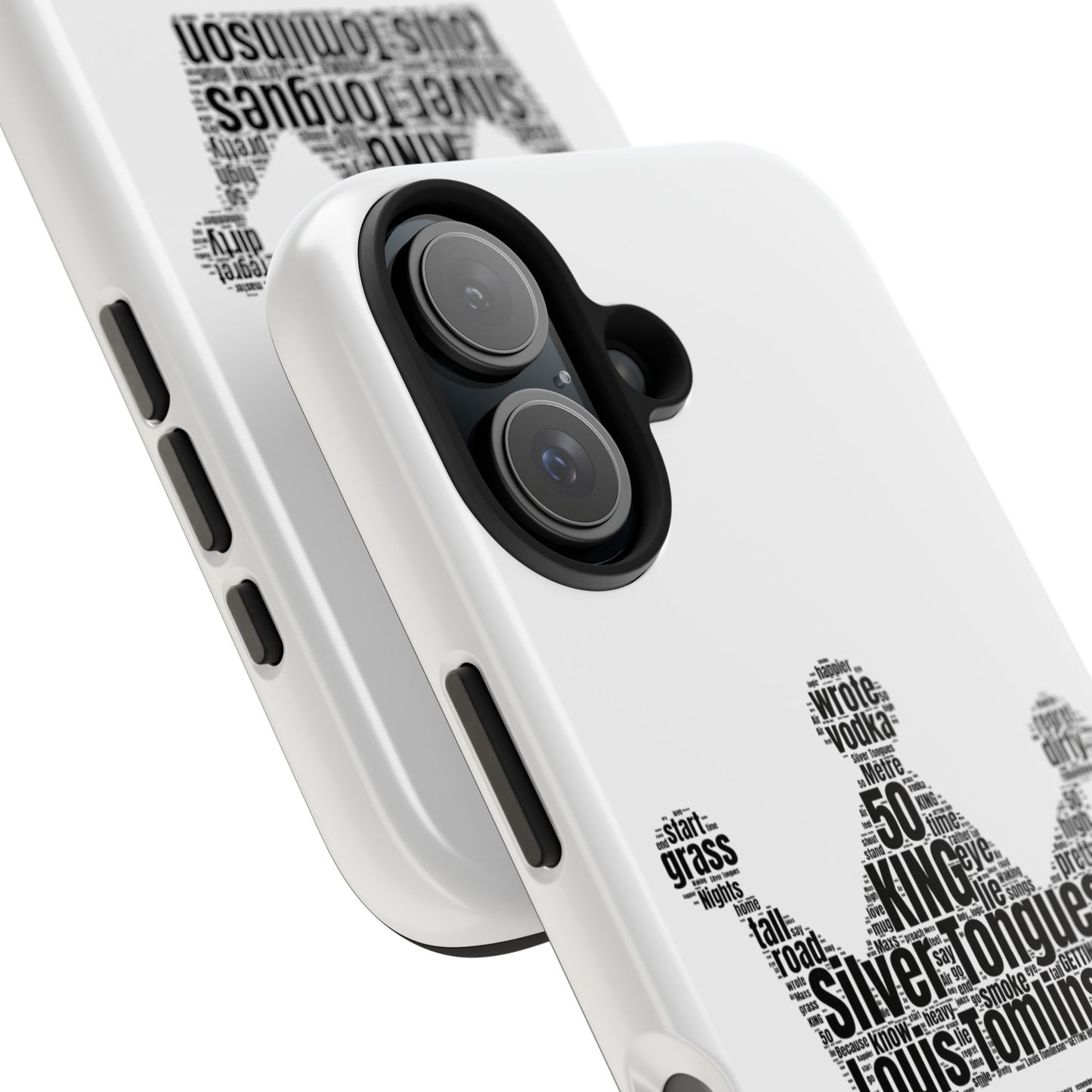 Silver Tongues Lyrics Crown Tough Phone Case, Faith In the Future