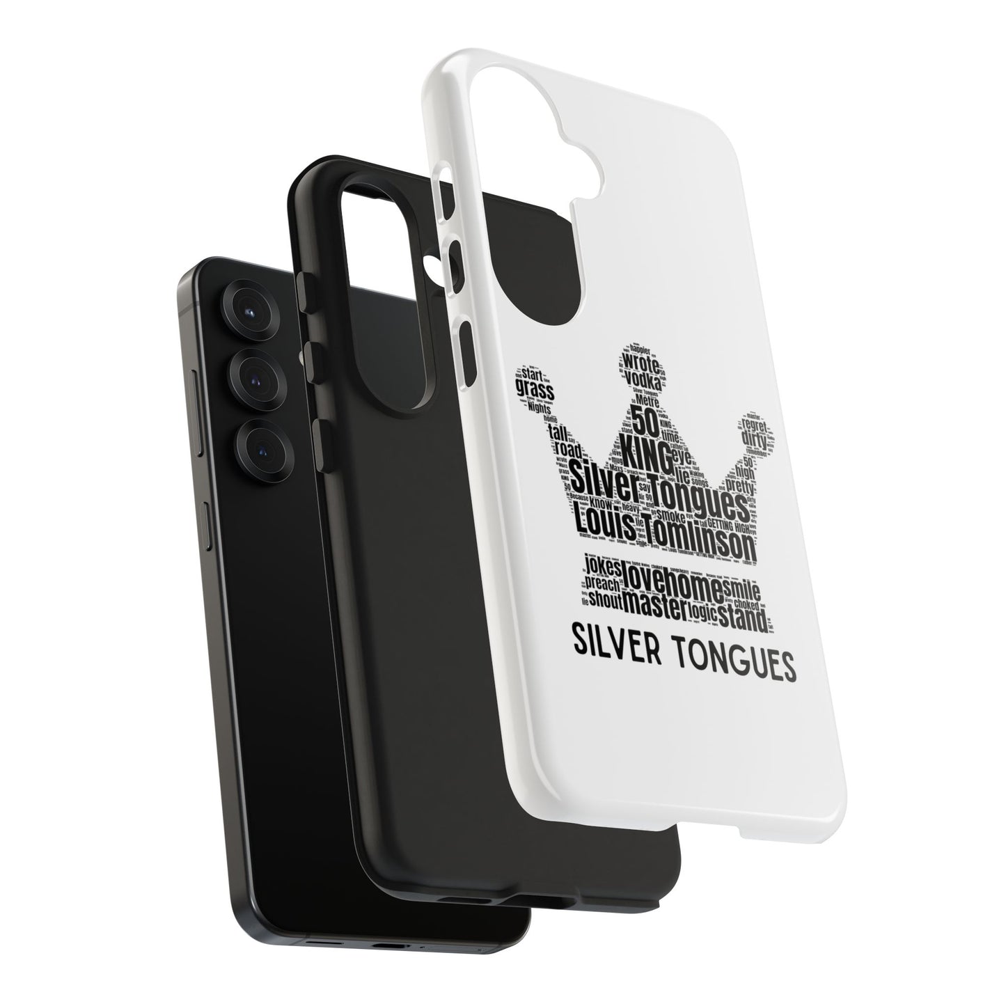 Silver Tongues Lyrics Crown Tough Phone Case, Faith In the Future