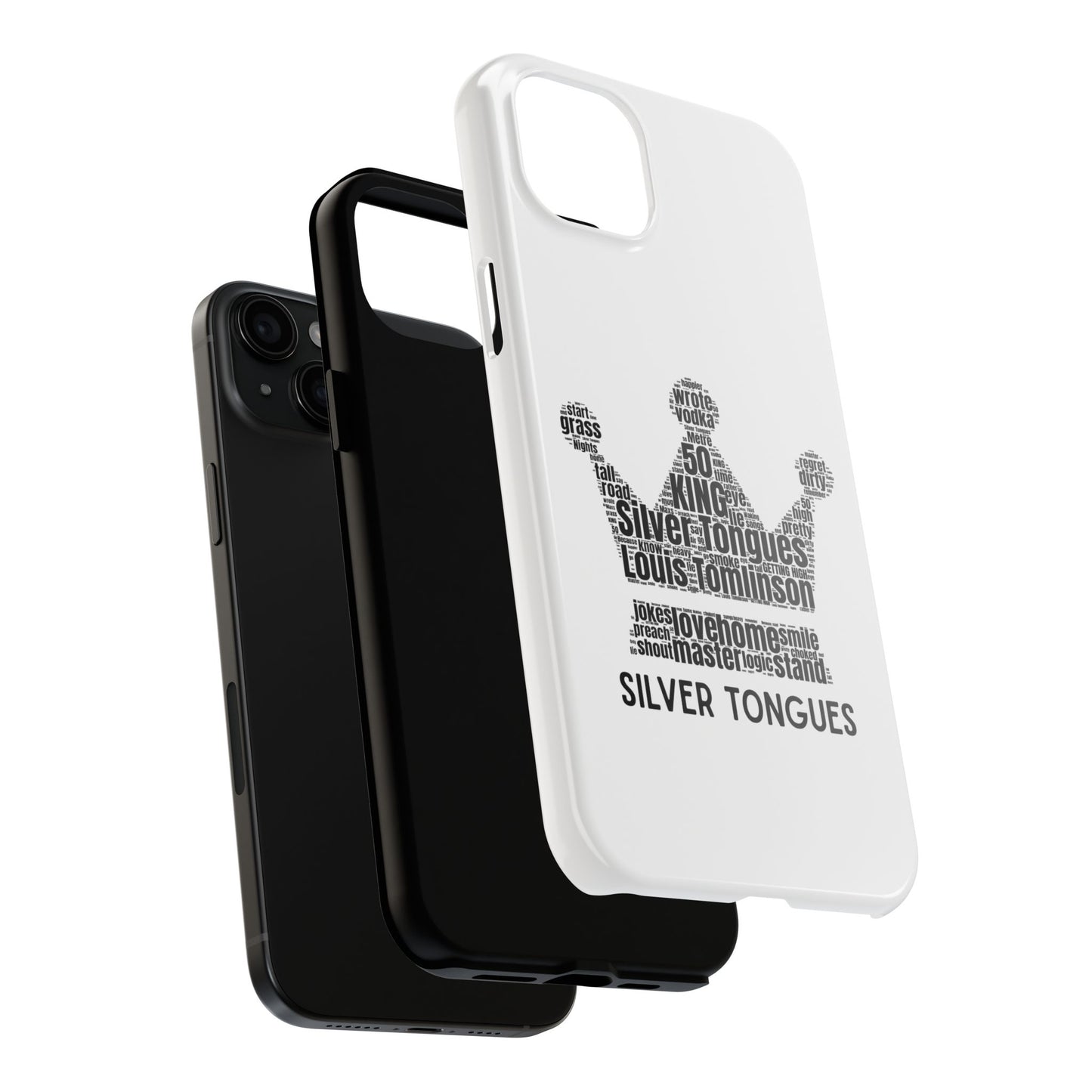 Silver Tongues Lyrics Crown Tough Phone Case, Faith In the Future