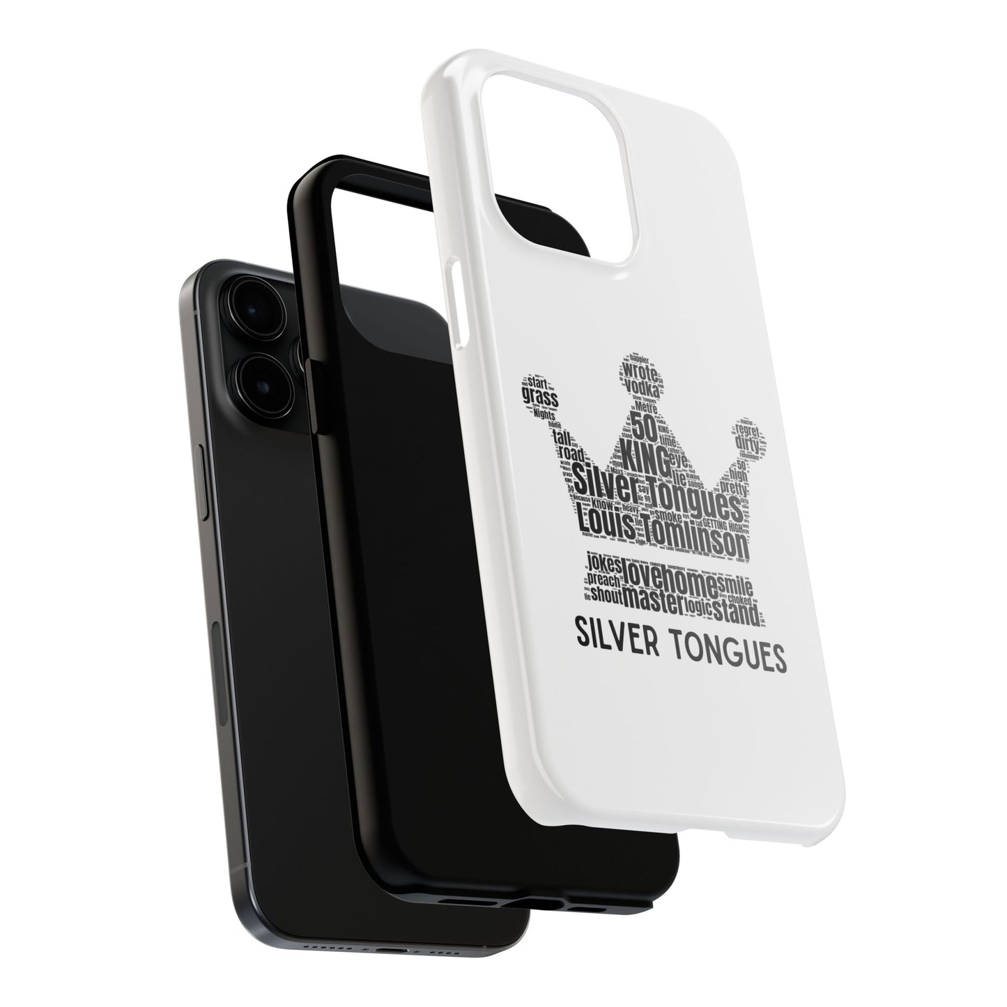 Silver Tongues Lyrics Crown Tough Phone Case, Faith In the Future