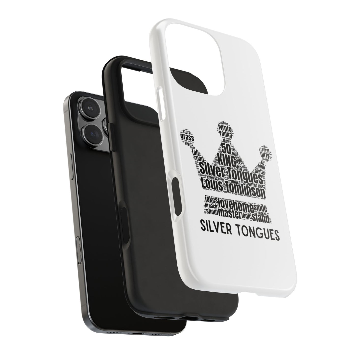 Silver Tongues Lyrics Crown Tough Phone Case, Faith In the Future