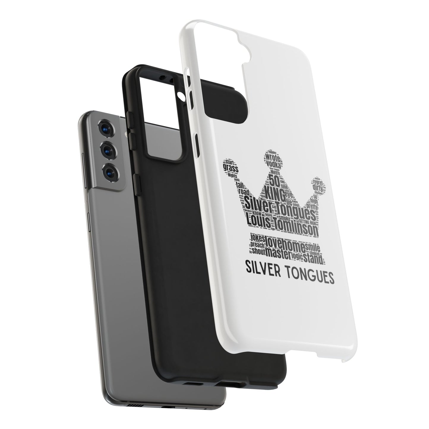 Silver Tongues Lyrics Crown Tough Phone Case, Faith In the Future